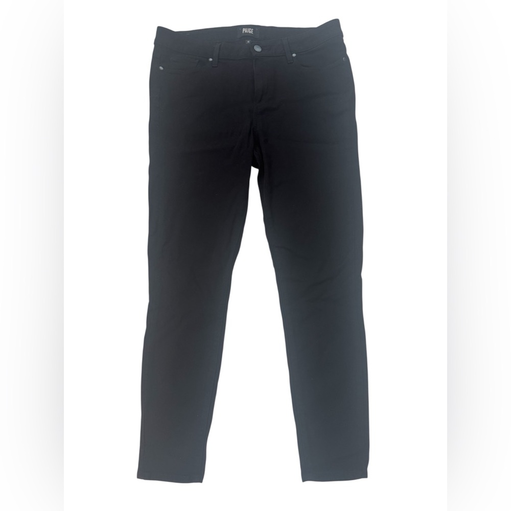 PAIGE Black Skinny Jeans Size 32 Stretch Denim